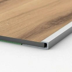 Großhandel ⌛ BAUHAUS LOGOCLIC Abschlussprofil 143 Silber, 1 M X 27 Mm X 7,6 Mm, Montageart: Schrauben 🥰