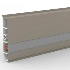 Aktion 💯 BAUHAUS Deckprofil Cubica LS80 Light Down Champagner, 2,5 M X 19 Mm X 80 Mm ❤️