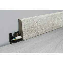 Aktion 😀 BAUHAUS LOGOCLIC Aquaprotect Sockelleiste K58 Milkyway 2,6 M X 18 Mm X 58 Mm, Gerade 🤩