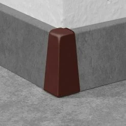 Aktion 🌟 BAUHAUS LOGOCLIC Außenecke K40 C Dunkelbraun, 2 Stk., Passend Für: LOGOCLIC Sockelleiste K40 C ✔️