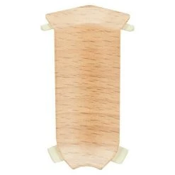 Neu 👏 BAUHAUS LOGOCLIC Innenecke Buche Dunkel, 2 Stk., Geeignet Für: Hartschaum-Sockelleisten ⭐