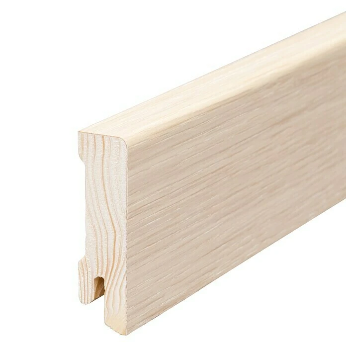 Auslauf 🥰 BAUHAUS Sockelleiste Eiche Altweiß 2,4 M X 1,6 Cm X 5,8 Cm 🎁