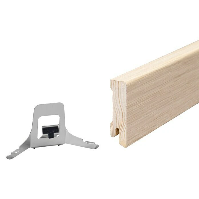 Auslauf 🥰 BAUHAUS Sockelleiste Eiche Altweiß 2,4 M X 1,6 Cm X 5,8 Cm 🎁 – Bild 5