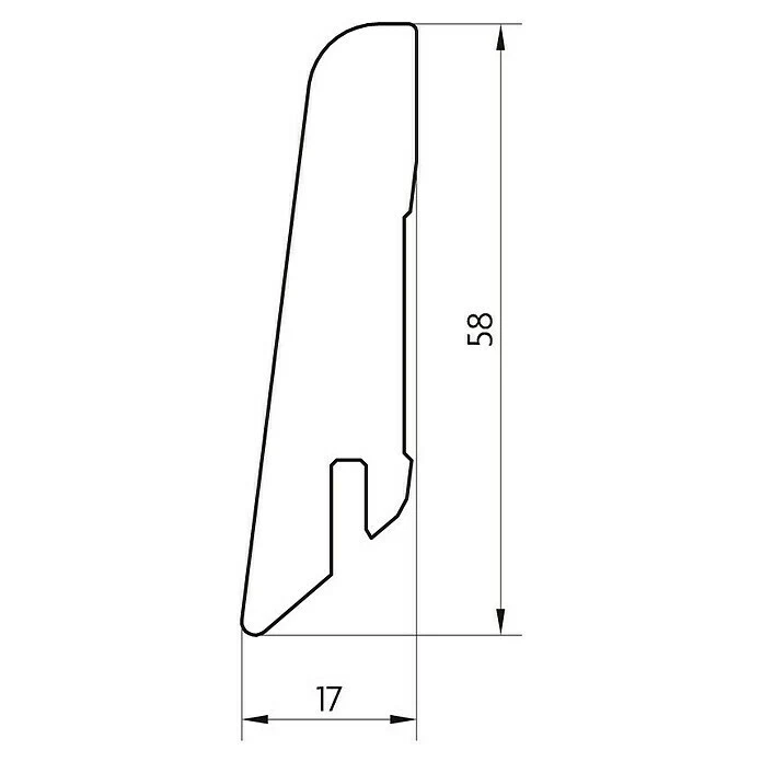 Angebote 🔥 BAUHAUS Egger Sockelleiste Bermuda Eiche Weiß 2,4 M X 17 Mm X 60 Mm, Gerade ⭐ – Bild 2