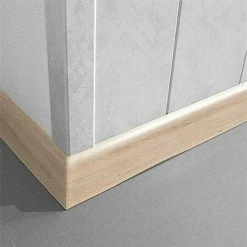 Aktion ✨ BAUHAUS LOGOCLIC Fußleiste K 58 Eiche Colorado 2,6 M X 10 Mm X 58 Mm 🎁