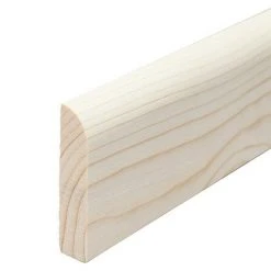 Neu 😍 BAUHAUS Profiles And More Sockelleiste I 2,4 M X 1 Cm X 5,8 Cm, Fichte, Unbehandelt ❤️