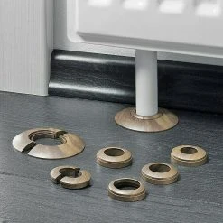 Neu 🔥 BAUHAUS LOGOCLIC Rohrrosette Nussbaum, 2 Stk., Kunststoff 💯