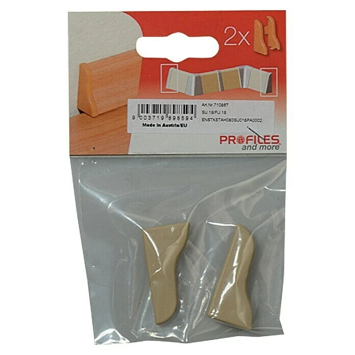 Rabatt 👍 BAUHAUS Profiles And More Endkappe SU18/FU18 Ahorn, 2 Stk. ✨ – Bild 2