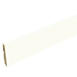 Aktion 🤩 BAUHAUS Profiles And More Sockelleiste FU147H Weiß 2,4 M X 18,5 Mm X 38,5 Mm, Gerade ✨