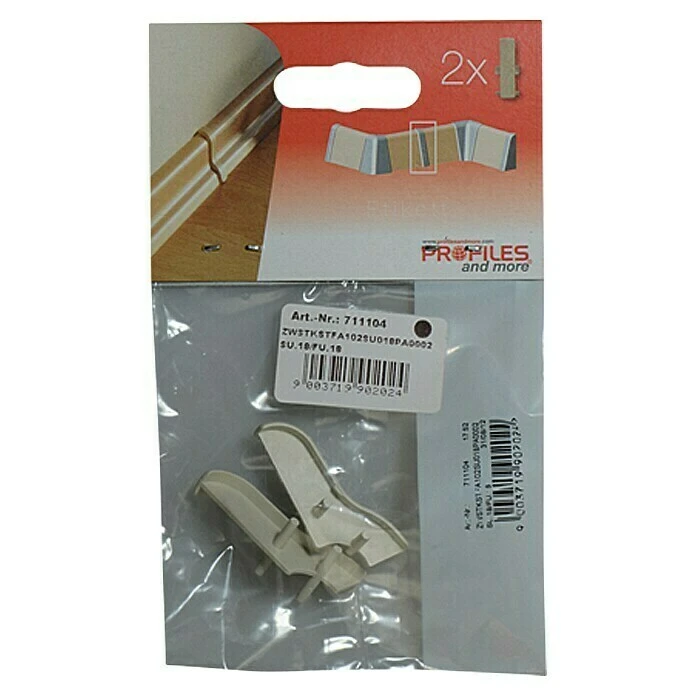 Neu 🎁 BAUHAUS Profiles And More Übergangskappe SU18/FU18 Weiß, 2 Stk. 💯 – Bild 2