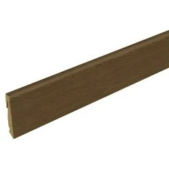 Am billigsten 👏 BAUHAUS Profiles And More Sockelleiste FU147H Eiche Havanna 2,4 M X 18,5 Mm X 38,5 Mm, Gerade 👏