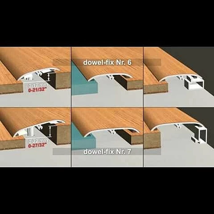 Aktion 😍 BAUHAUS Profiles And More Übergangsprofil DF6 Antik Ahorn 0,9 M X 37,5 Mm X 5,5 Mm, Kleben 👍 – Bild 3