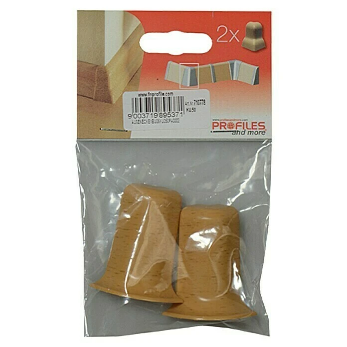 Großhandel ⭐ BAUHAUS Profiles And More Außenecke KU050 Buche, 2 Stk. 😉 – Bild 2