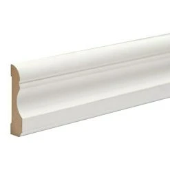 Besorgen 🎉 BAUHAUS Sockelleiste Weiß, 2,4 M X 69 Mm X 16 Mm, Lackiert ✨