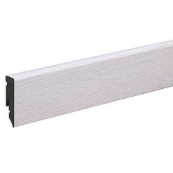 Aktion ⭐ BAUHAUS Profiles And More Sockelleiste KU051L Schnee Eiche 2,4 M X 15 Mm X 50 Mm, Gerade 🛒