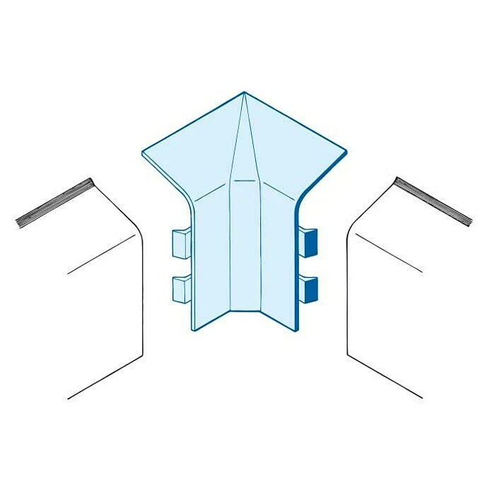 Brandneu ✨ BAUHAUS Marley Innenecke 2 Stk., Silbereiche ⌛ – Bild 4