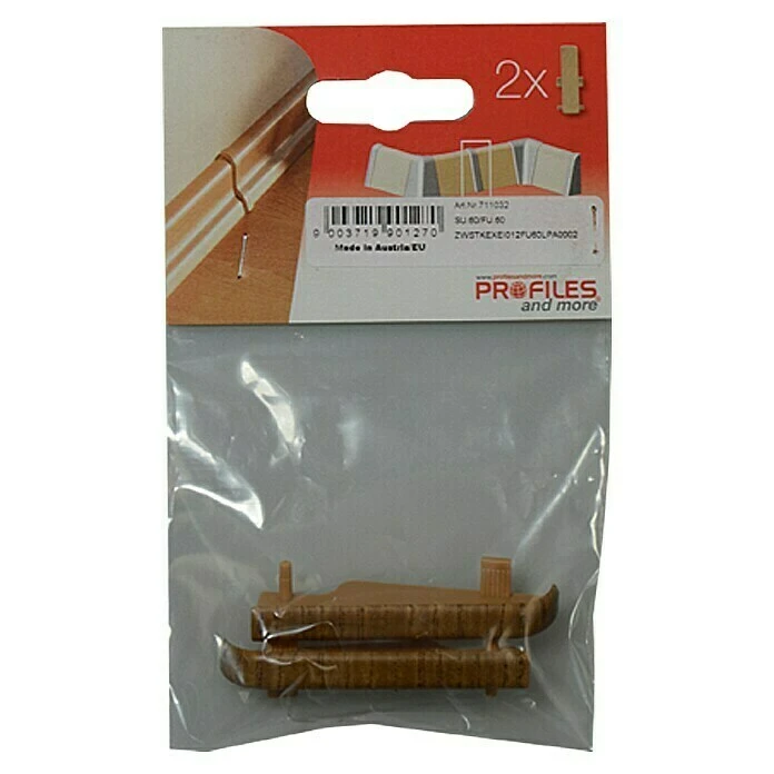 Schlussverkauf 👍 BAUHAUS Profiles And More Übergangskappe FU60L Eiche Dunkelbraun, 2 Stk. ⌛ – Bild 2