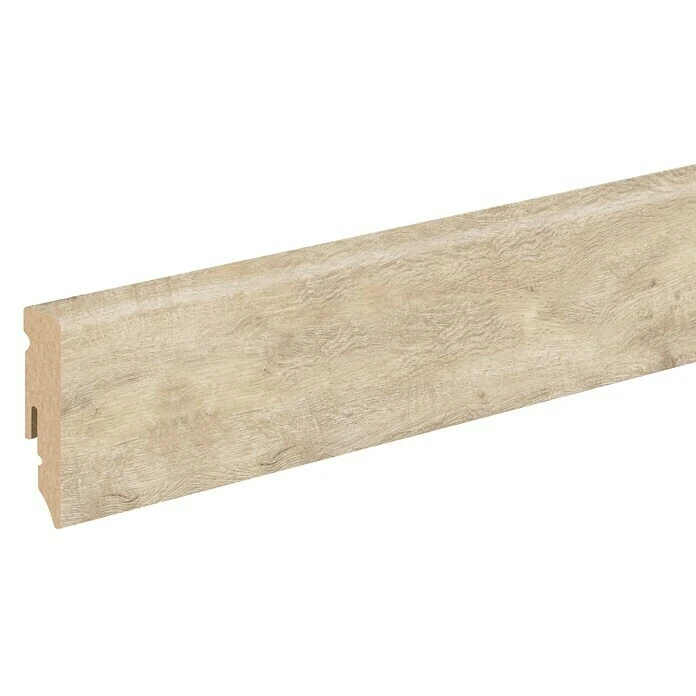 Aktion 🥰 BAUHAUS Profiles And More Sockelleiste KU51L Eiche Trient 2,4 M X 15 Mm X 50 Mm, Gerade ❤️