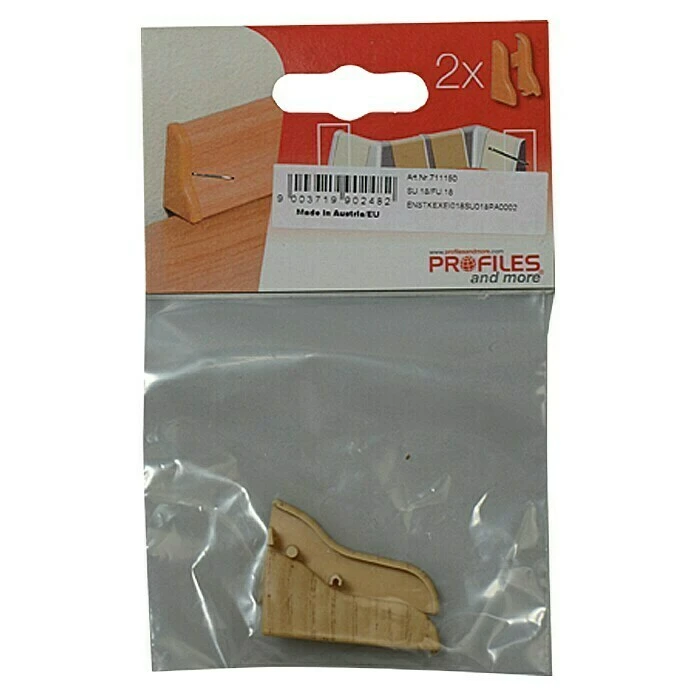 Schlussverkauf ✔️ BAUHAUS Profiles And More Endkappe SU18/FU18 Eiche Natur, 2 Stk. ⭐ – Bild 2