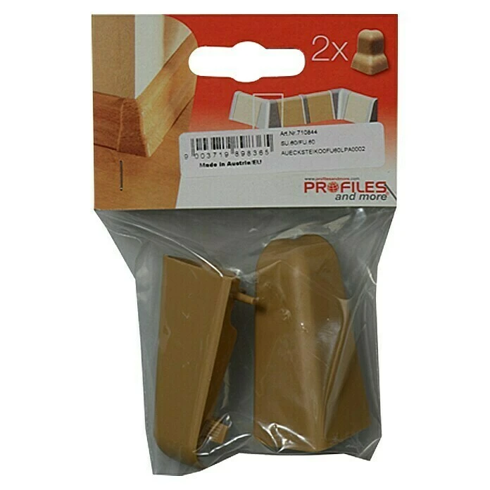 Bestpreis ❤️ BAUHAUS Profiles And More Außenecke FU60L Eiche/Kork, 2 Stk. ✔️ – Bild 2