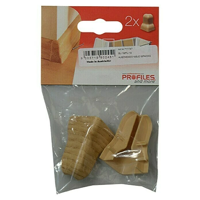 Billig 😍 BAUHAUS Profiles And More Außenecke SU18/FU18 Eiche Natur, 2 Stk. 🎁 – Bild 2