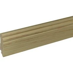 Schlussverkauf ❤️ BAUHAUS Sockelleiste Fichte/Kiefer Astig, 2,4 M X 19 Mm X 70 Mm ✔️