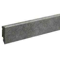 Budget ✨ BAUHAUS Profiles And More Sockelleiste KU051L Nimbus Dark 2,4 M X 15 Mm X 50 Mm, Gerade ✔️