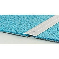 Neu 😀 BAUHAUS LOGOCLIC Übergangsprofil 132 Silber, 1 M X 38 Mm X 2,5 Mm, Montageart: Schrauben ❤️