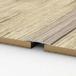 Billig 😀 BAUHAUS LOGOCLIC Übergangsprofil 132 Eiche Grau, 1 M X 38 Mm X 2,5 Mm, Montageart: Kleben ❤️