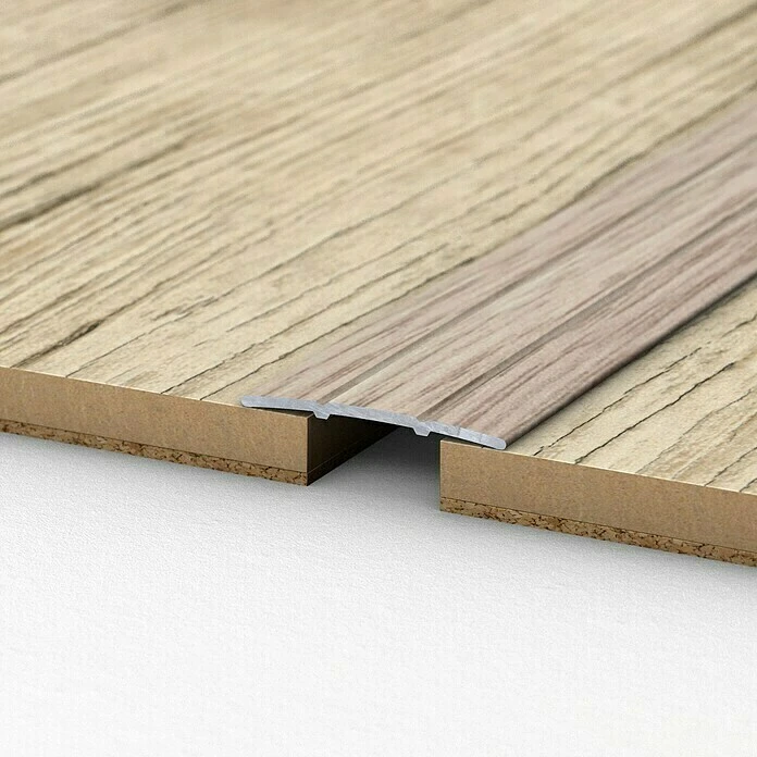 Billig 😀 BAUHAUS LOGOCLIC Übergangsprofil 132 Eiche Grau, 1 M X 38 Mm X 2,5 Mm, Montageart: Kleben ❤️