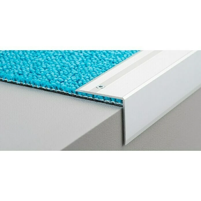 Neu 🔥 BAUHAUS LOGOCLIC Treppenkantenprofil 294 Silber, 1 M X 45 Mm X 40 Mm, Montageart: Schrauben 💯