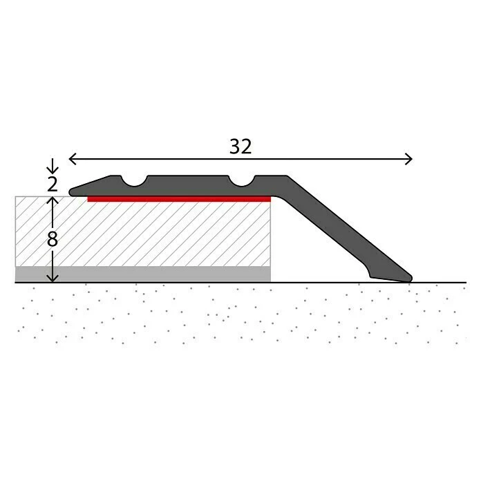 Besorgen ⭐ BAUHAUS LOGOCLIC Abschlussprofil 146 Silber, 0,9 M X 32 Mm, Montageart: Kleben 😍 – Bild 2