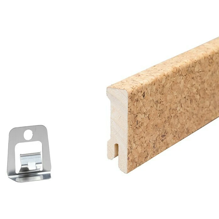 Am billigsten 🧨 BAUHAUS Sockelleiste Kork Dunkel 2,4 M X 1,6 Cm X 5,8 Cm ⌛ – Bild 4