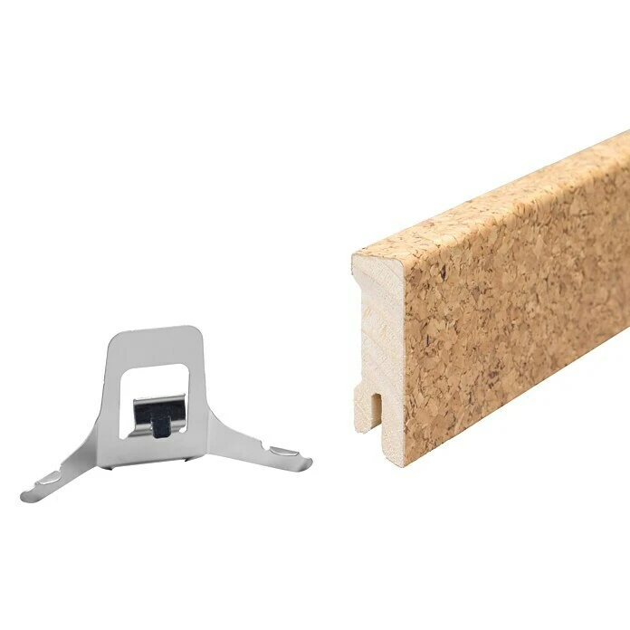 Am billigsten 🧨 BAUHAUS Sockelleiste Kork Dunkel 2,4 M X 1,6 Cm X 5,8 Cm ⌛ – Bild 5