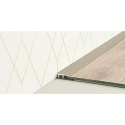 Billig 🎉 BAUHAUS LOGOCLIC Abschlussprofil 324 Edelstahl Matt, 0,9 M X 21 Mm, Montageart: Stecken 🎉