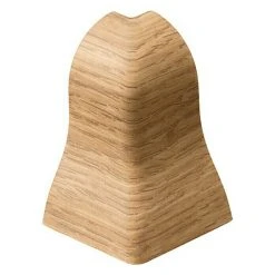 Blitzangebot 💯 BAUHAUS LOGOCLIC Außenecke K40 Eiche Struktur, 2 Stk., Geeignet Für: Sockelleiste K40 ✔️