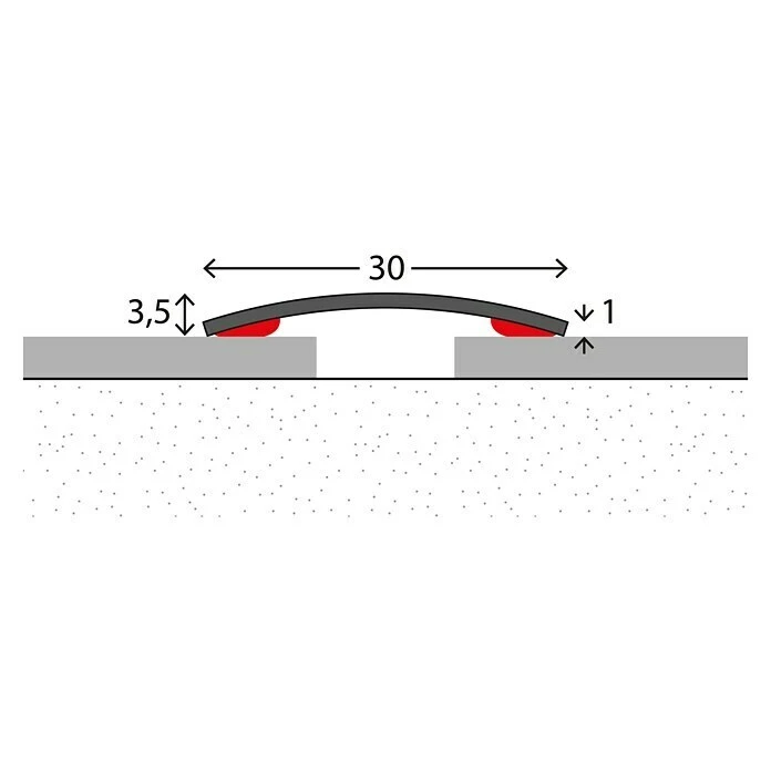 Bestpreis ⌛ BAUHAUS LOGOCLIC Übergangsprofil 124 1 M X 30 Mm, Montageart: Kleben ✔️ – Bild 2