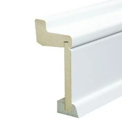 Billig ✔️ BAUHAUS Rohrabdeckleiste Weiß, 2,4 M X 60 Mm X 113 Mm, Geschwungen 😍