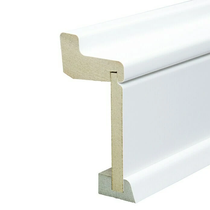 Billig ✔️ BAUHAUS Rohrabdeckleiste Weiß, 2,4 M X 60 Mm X 113 Mm, Geschwungen 😍