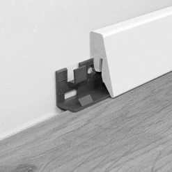 Rabatt 🎁 BAUHAUS LOGOCLIC Sockelleiste K40 C Weiß 2,6 M X 19 Mm X 40 Mm, Gerade ✨