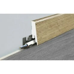 Neu 🧨 BAUHAUS LOGOCLIC Sockelleiste K58 C Sunny Side 2,4 M X 1,8 Cm X 5,8 Cm, Gerade ✔️