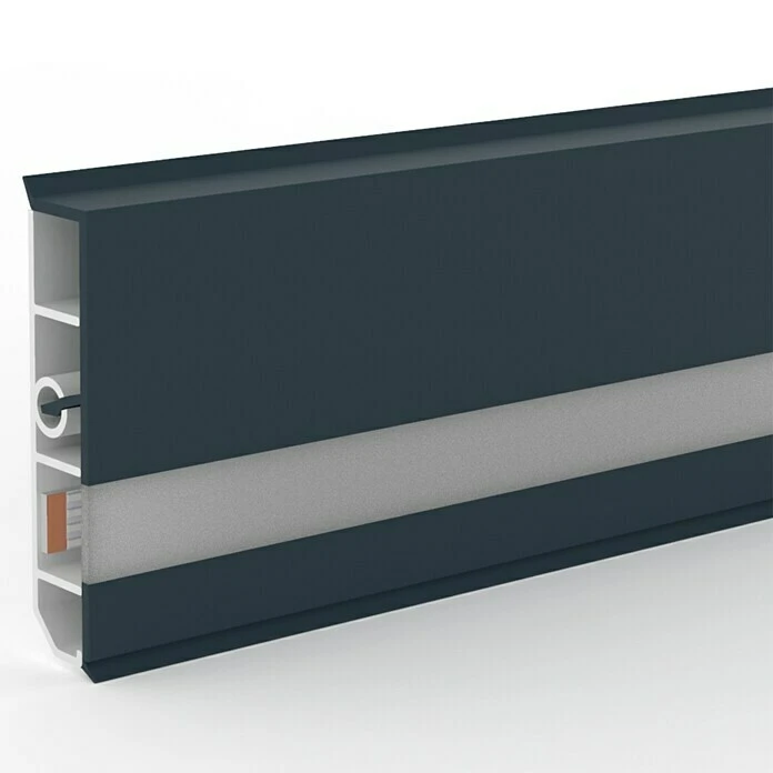 Coupon ⭐ BAUHAUS Deckprofil Cubica LS80 Light Down Anthrazit, 2,5 M X 19 Mm X 80 Mm ✨