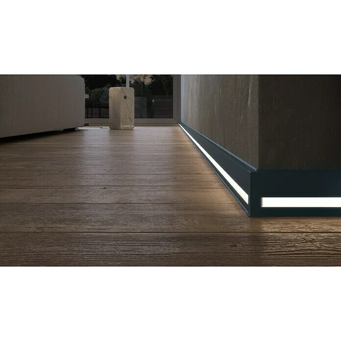 Coupon ⭐ BAUHAUS Deckprofil Cubica LS80 Light Down Anthrazit, 2,5 M X 19 Mm X 80 Mm ✨ – Bild 3