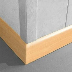 Am billigsten 🤩 BAUHAUS LOGOCLIC Fußleiste K 58 Buche 2,6 M X 10 Mm X 58 Mm 🤩