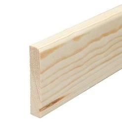 Besorgen ✔️ BAUHAUS Profiles And More Sockelleiste 2,4 M X 1 Cm X 5,8 Cm, Kiefer, Unbehandelt ⭐