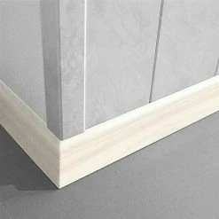 Aktion 😀 BAUHAUS LOGOCLIC Fußleiste K 58 Buche Donau 2,6 M X 10 Mm X 58 Mm 💯